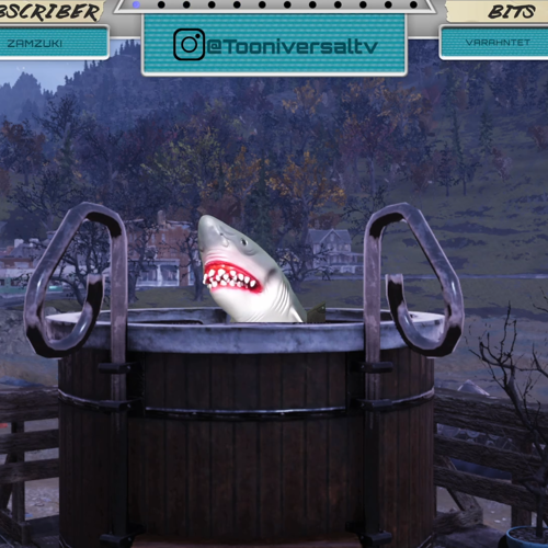 L'Don pops out of the hot tub.
